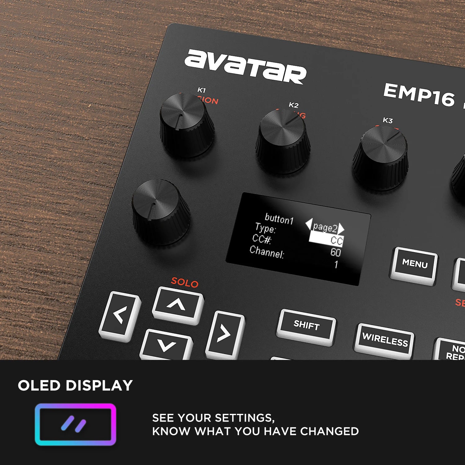 EMP16 MIDI Pad Controller with Bluetooth
