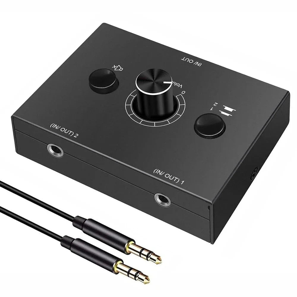 3.5mm Audio Switcher Stereo Source Selector