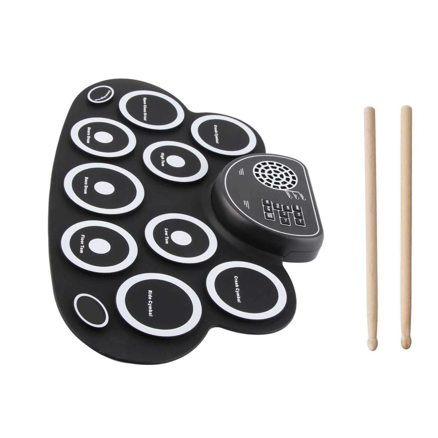 Roll Up Electronic Drum Pad with Speakers
