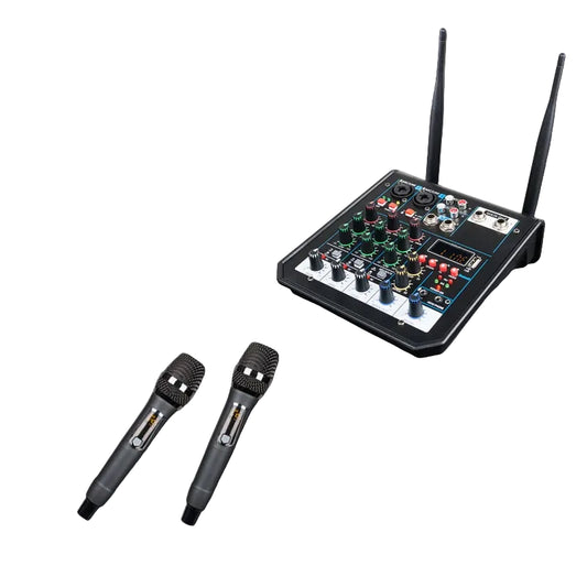 4 Channel Bluetooth Mixer UHF Wireless System