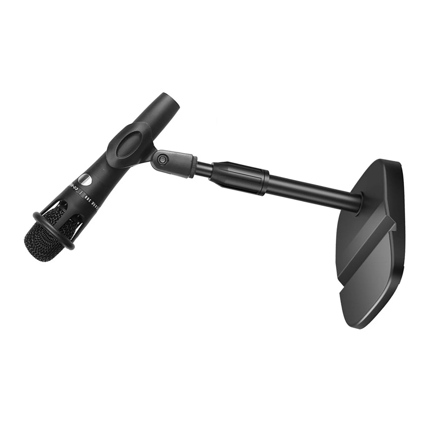 Adjustable Desktop Microphone Stand with Device Slot