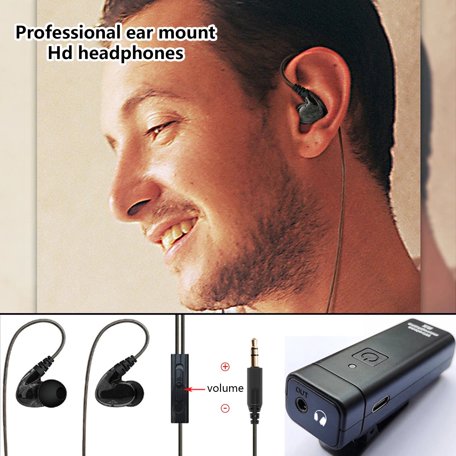 Wireless UHF In Ear Monitor System Stereo