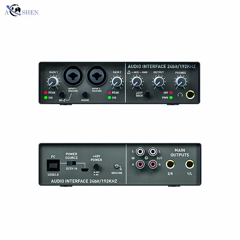 X2 USB Audio Interface 2 Channel Recording