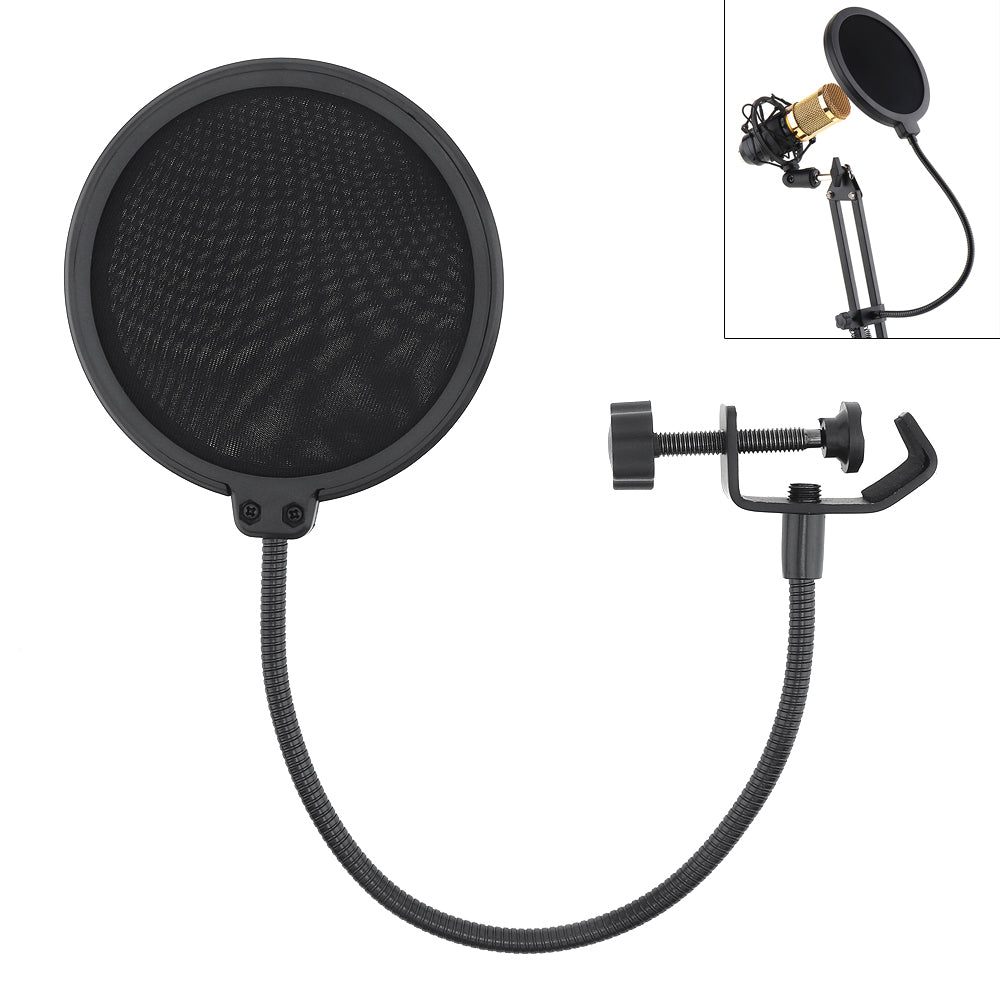Studio Microphone Pop Filter Flexible Wind Screen