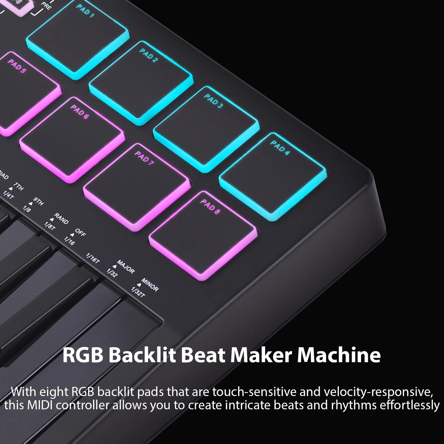 25-Key Wireless MIDI Keyboard Controller