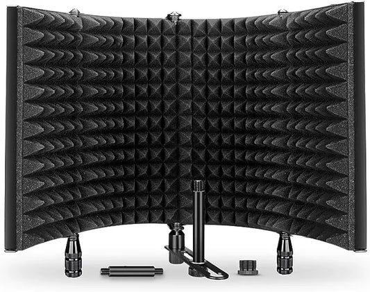 Foldable Microphone Isolation Shield Recording Filter