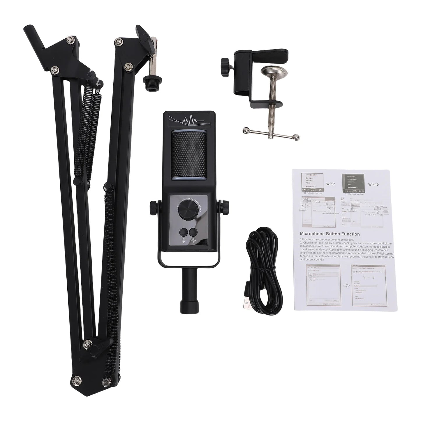 Podcast USB Condenser Microphone Kit