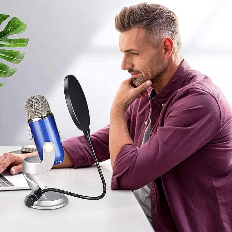 Studio Microphone Pop Filter Flexible Wind Screen