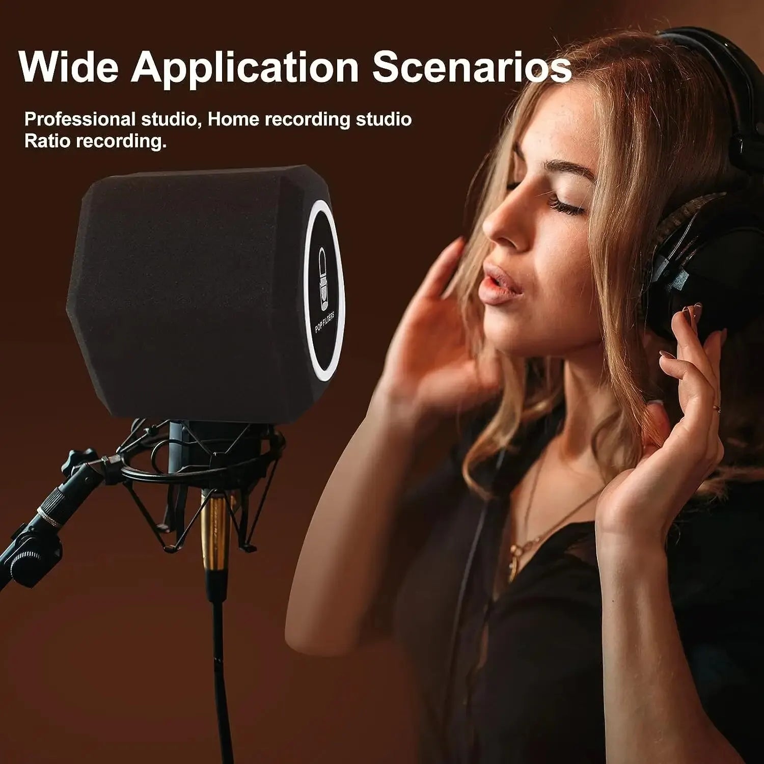 Microphone Isolation Ball Pop Filter Shield