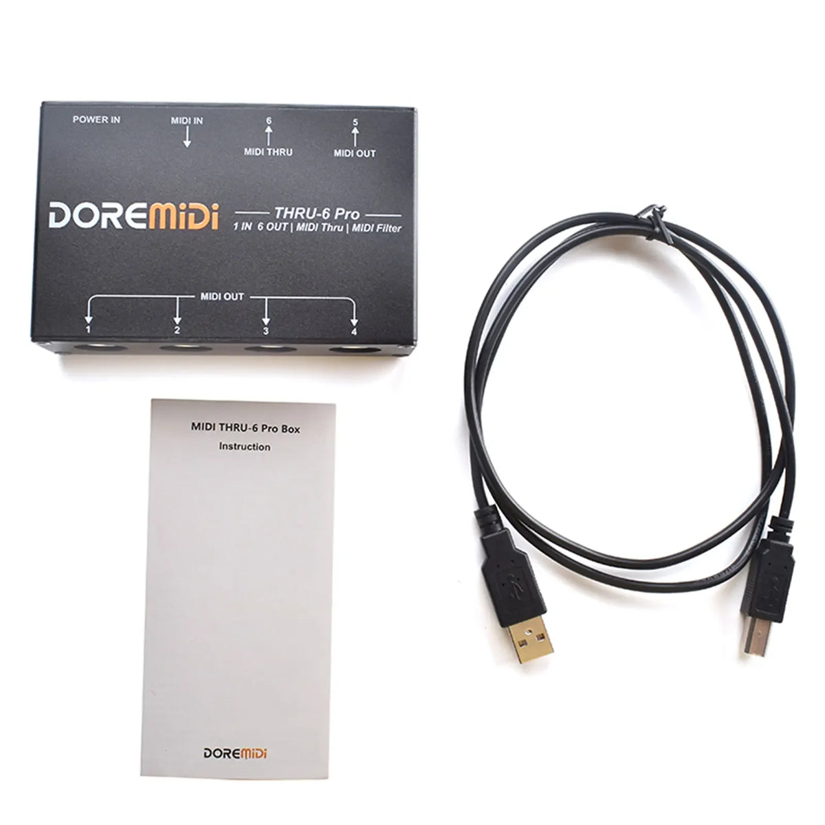 THRU-6 Pro MIDI Splitter Box