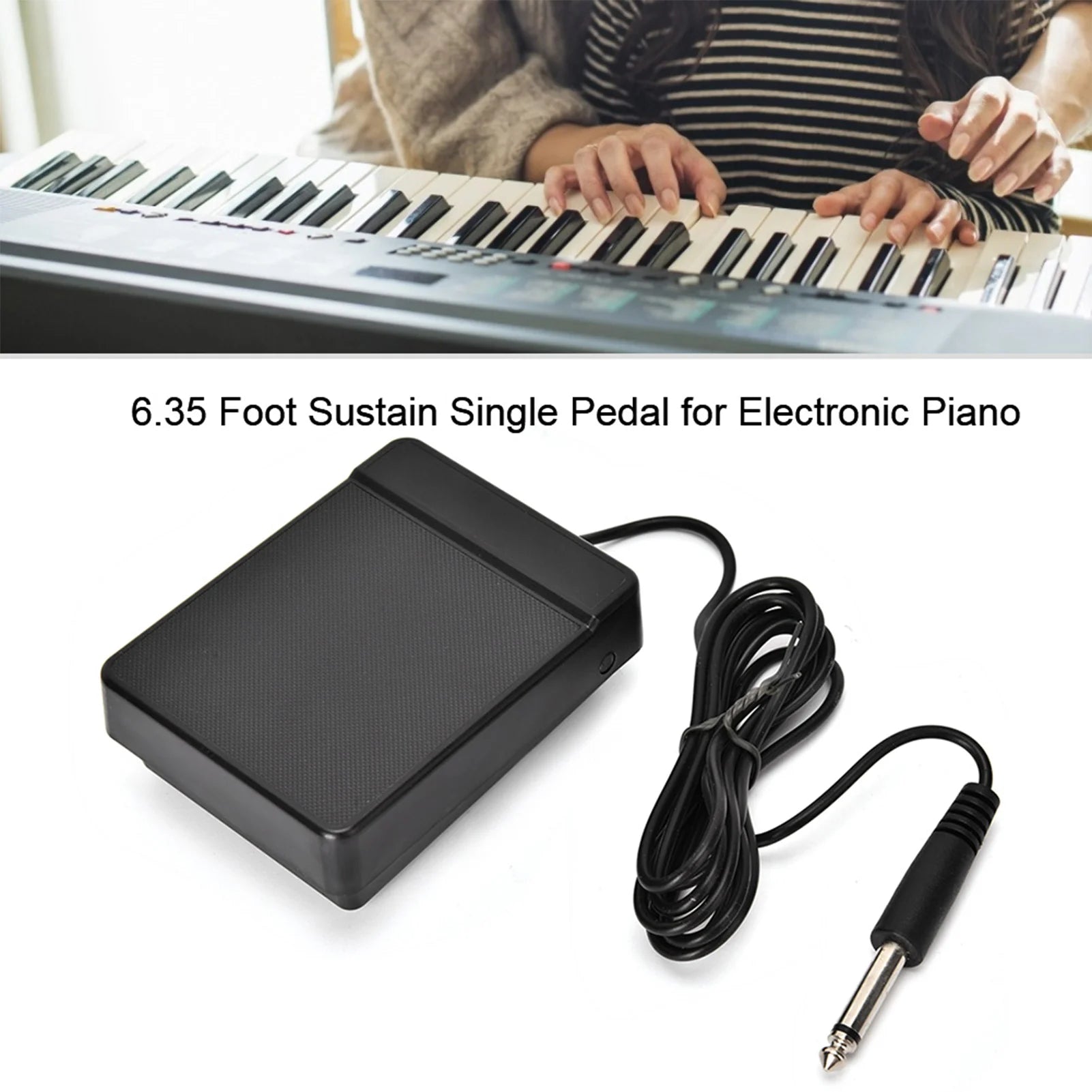 Universal Sustain Pedal for MIDI Keyboard and Piano