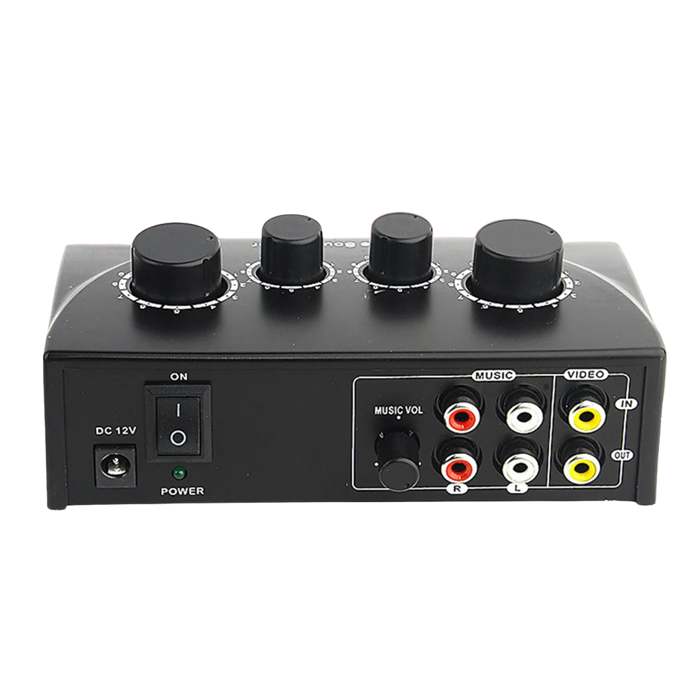 Dual Mic Karaoke Mixer with Echo Control