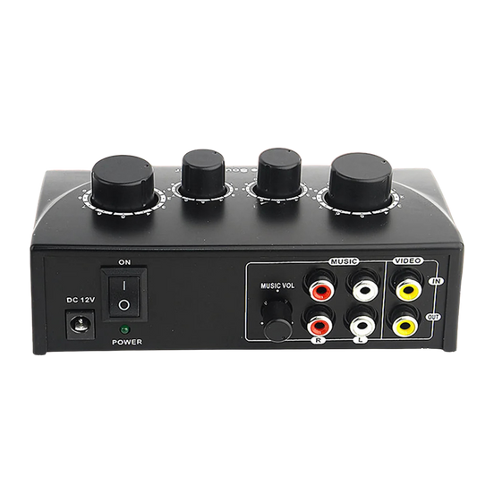 Dual Mic Karaoke Mixer with Echo Control
