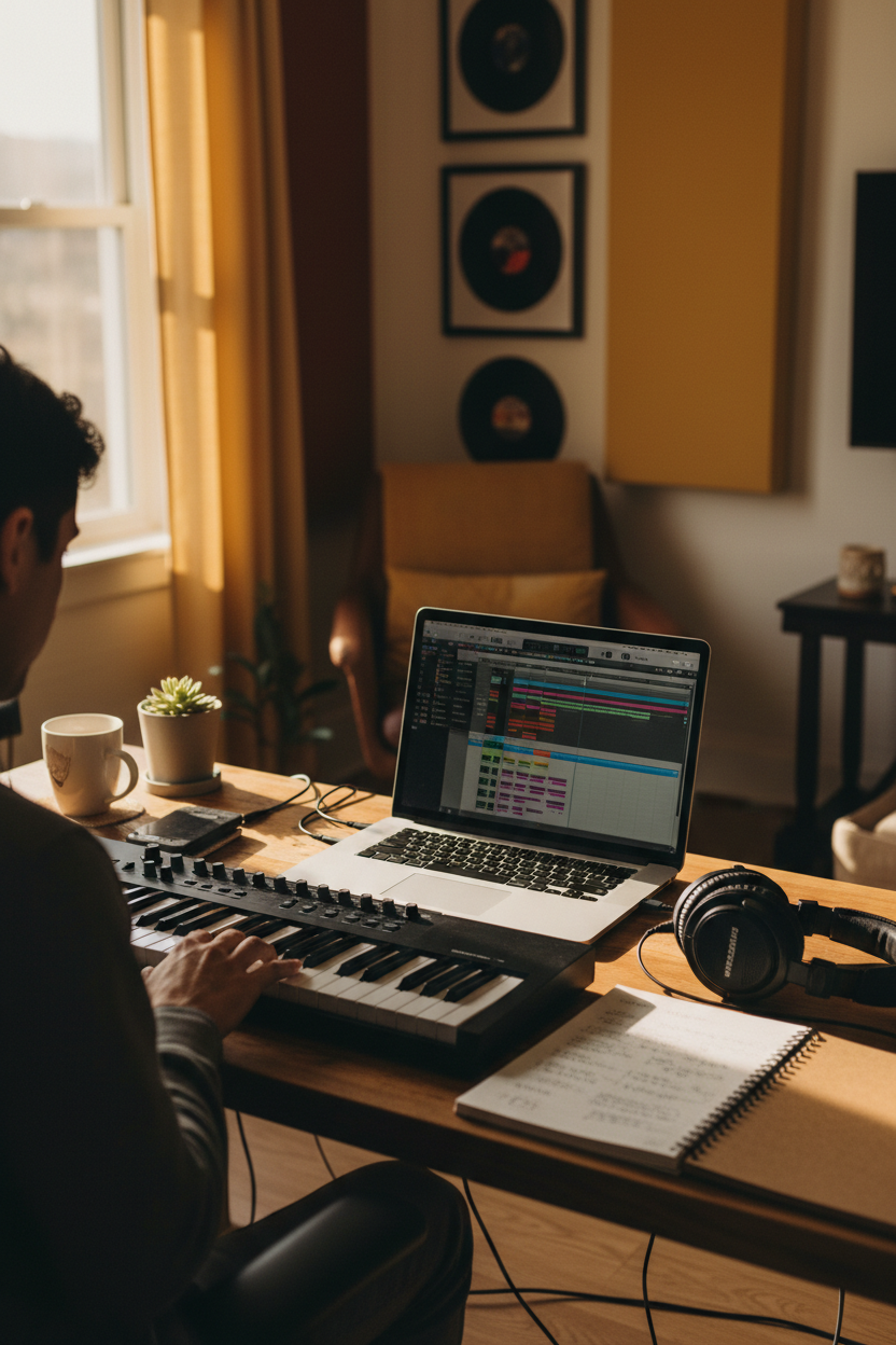 Music Producer Studio Shot